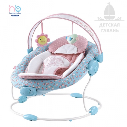 Шезлонг Happy Baby Lounger с муз.виброблоком-0